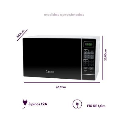 Imagem de Micro Onda Forno 20l Acabamento Branco/preto 110v Mras21