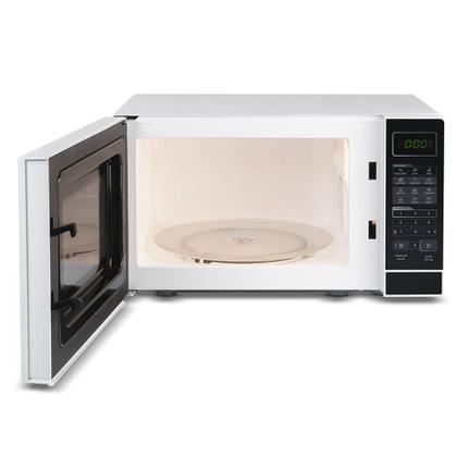 Imagem de Micro-ondas 20L Branco Porta Preta Minuto Fácil Midea