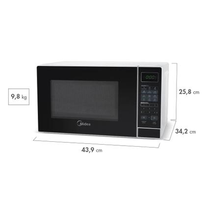 Imagem de Micro-ondas 20L Porta Preta Minuto Fácil Midea  MRAS21 127V