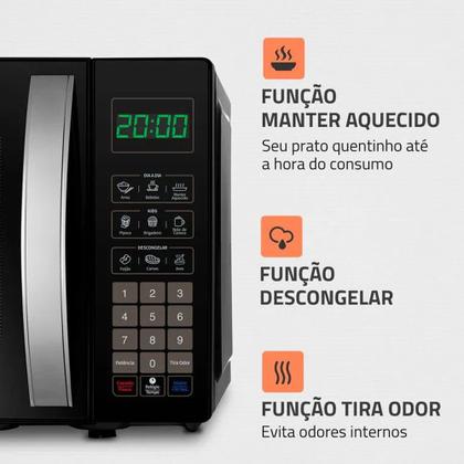 Imagem de Micro-ondas 21 Litros 1.200W Preto Mo-01-21-b Mondial