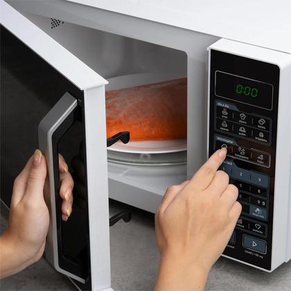 Imagem de Micro ondas 35 litros midea mxsa35p1 127v branco com preto