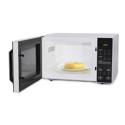 Imagem de Micro-ondas 35 Litros Midea MXSA35P1 com Função Tira Odor e Limpa Fácil Branco/Preto 110V