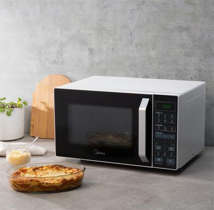 Imagem de Micro-ondas 35L Branco Porta Preta SmartPlate Midea