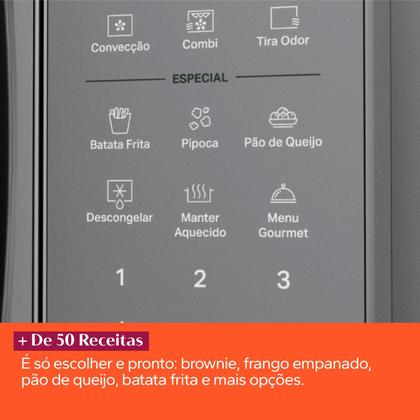 Imagem de Micro-ondas Air Fryer Brastemp Inox 29 Litros - BMC29AR