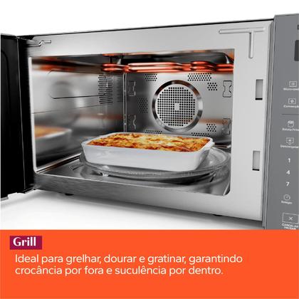 Imagem de Micro-ondas Air Fryer Brastemp Inox 29 Litros - BMC29AR