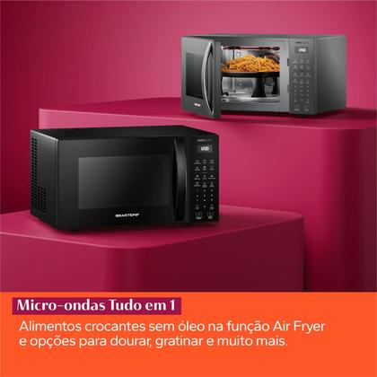 Imagem de Micro-ondas Air Fryer Brastemp Inox 29 Litros - BMC29AR