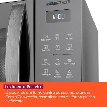 Imagem de Micro-ondas Air Fryer Brastemp Inox 29 Litros - BMC29AR