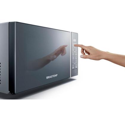 Imagem de Micro-Ondas Brastemp 20 Litros com Funções Pré-preparo Inox Espelhado BMS20AR - 220V