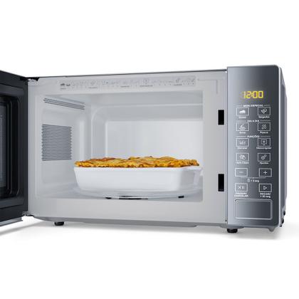 Imagem de Micro-ondas Brastemp 20 Litros Cor Inox com Funções Pré-Preparo - BMS20AR