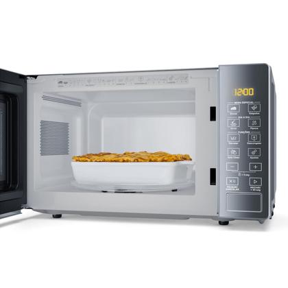 Imagem de Micro-ondas Brastemp 20 Litros Cor Inox Espelhado com Funções Pré-preparo - BMS20AR