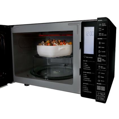 Imagem de Micro-ondas Brastemp 32 Litros Preto com Grill e Painel Integrado - BMG45AE