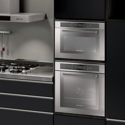 Imagem de Micro-ondas Brastemp De Embutir 40 Litros cor inox com Grill - BMO40AR