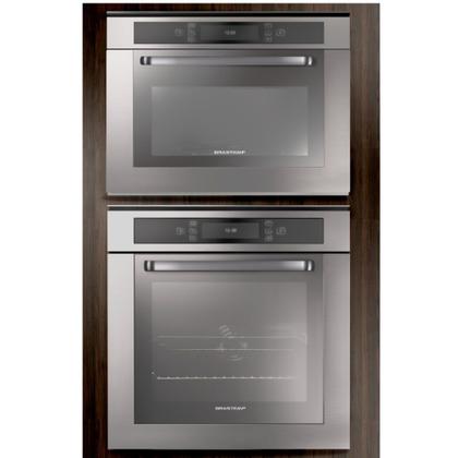 Imagem de Micro-ondas Brastemp De Embutir 40 Litros cor inox com Grill - BMO40AR