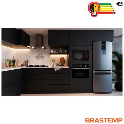 Imagem de Micro-ondas Brastemp de Embutir com 18 Receitas Pré Programadas e Design Sofisticado Preto 32L BM146AE