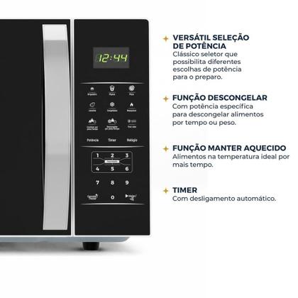 Micro-ondas Britânia BMO38 33 Litro Limpa Fácil 1400W 220V Imagem de Micro-ondas Britânia BMO38 33 Litro Limpa Fácil 1400W 220V