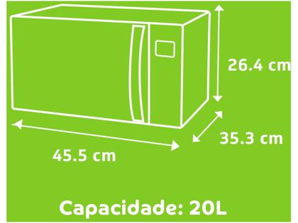 Imagem de Micro-Ondas Consul 20 Litros CMA20BB  Função Descongelar Prático e Moderno, Branco