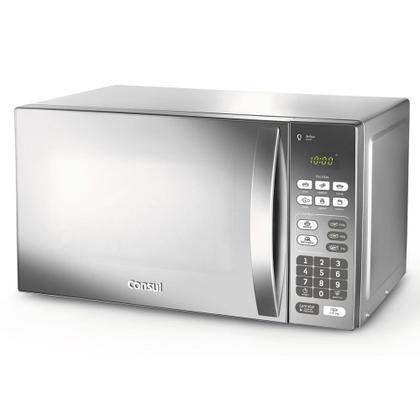 Imagem de Micro-ondas Consul 20 Litros Cor Inox Espelhado com Função Descongelar - CM020BF
