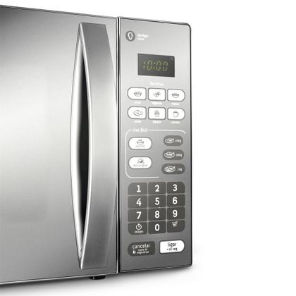 Imagem de Micro-ondas Consul 20 Litros Cor Inox Espelhado com Função Descongelar - CM020BF