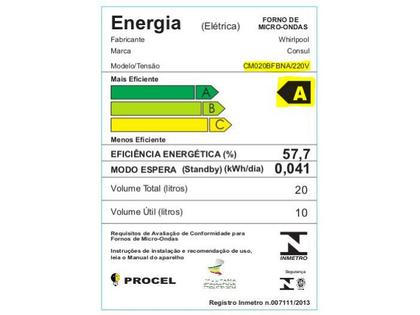Imagem de Micro-ondas Consul 20L Cinza