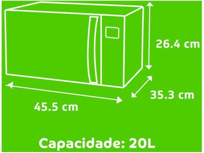 Micro-ondas Consul 20L CMA20 BBBNA Imagem de Micro-ondas Consul 20L CMA20 BBBNA