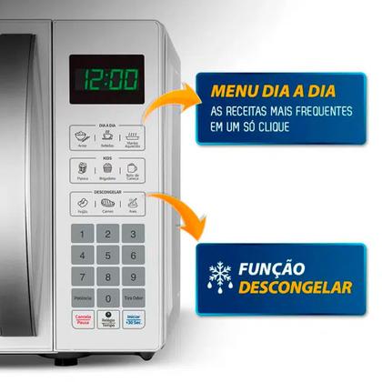 Imagem de Micro-ondas de Bancada Mondial 21L 1200W Menu Dia a Dia MO-01-21