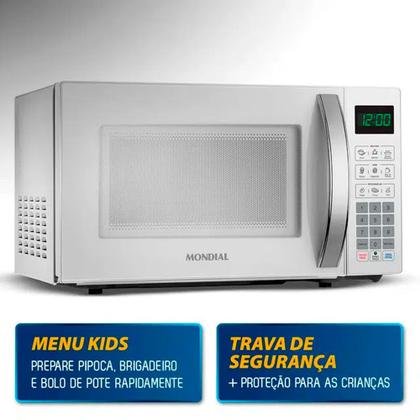 Imagem de Micro-ondas de Bancada Mondial 21L 1200W Menu Dia a Dia MO-01-21