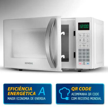 Imagem de Micro-ondas de Bancada Mondial 21L 1200W Menu Dia a Dia MO-01-21