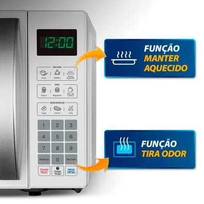 Imagem de Micro-ondas de Bancada Mondial 21L 1200W Menu Dia a Dia MO-01-21