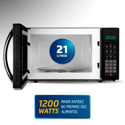 Imagem de Micro-ondas de Bancada Mondial 21L 1200W Menu Dia a Dia MO-01-21