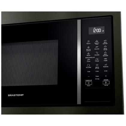 Imagem de Micro-ondas de Embutir Brastemp Eclipse Collection com 32 Litros de Capacidade Black Inox - BM146AP
