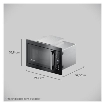 Imagem de Micro-ondas de Embutir Electrolux Experience com 34 Litros de Capacidade Preto - ME3BP