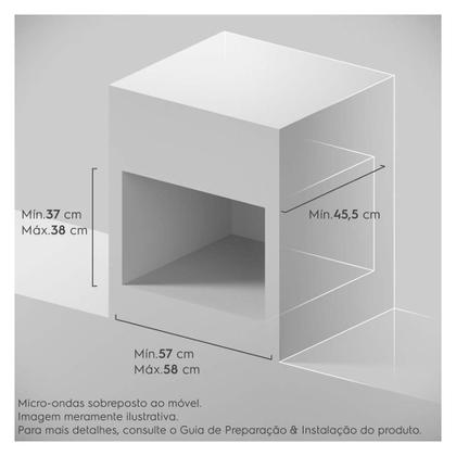 Imagem de Micro-ondas de Embutir Electrolux Experience com 34 Litros de Capacidade Preto - ME3BP
