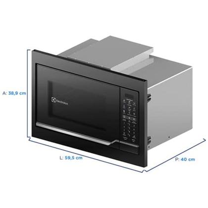 Imagem de Micro Ondas de Embutir Electrolux ME3EP 34L 1400W Menu Kids Favoritos Preto 220V