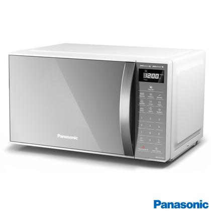 Imagem de Micro-ondas de Mesa Panasonic com 21 Litros de Capacidade Branco com Porta Espelhada - NN-ST27LWRU