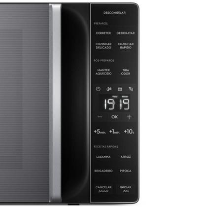 Imagem de Micro-ondas Electrolux 23L cor Inox Efficient com Descongelamento Assistido (ME23S)