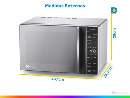 Micro-ondas Electrolux 23L Prata Efficient ME23S Imagem de Micro-ondas Electrolux 23L Prata Efficient ME23S