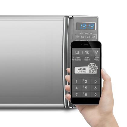 Imagem de Micro-ondas Electrolux 27L cor Inox Espelhado com 55 receitas pré-programadas (MS37R)