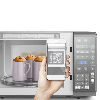 Imagem de Micro-ondas Electrolux 31L cor Inox Espelhado com Painel Integrado e Função Tira Odor (MI41S)
