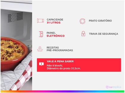Imagem de Micro-ondas Electrolux 31L