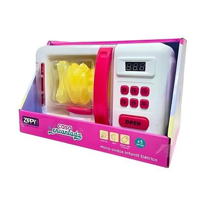 Imagem de Micro-ondas Infantil Eletrico Luz e Som Casa Encantada Zippy Toys EF23101