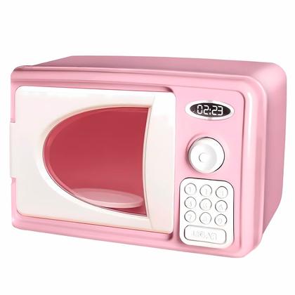 Imagem de Micro-ondas Infantil Realista New Le Chef Rosa Brincando De Cozinha Menina Utensilio  Usual