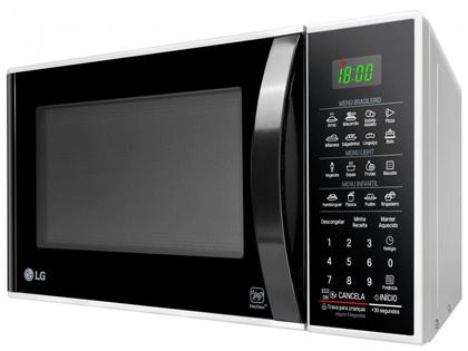 Imagem de Micro-ondas LG 30L Solo MS3091BC Branco e Preto