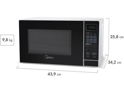 Micro-ondas Midea 20L Branco e Preto MRAS22 Imagem de Micro-ondas Midea 20L Branco e Preto MRAS22