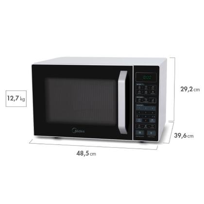 Imagem de Micro-ondas Midea 27L Branco e Preto - MXSA27