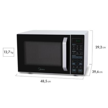 Imagem de Micro-ondas Midea 27L MXSA27 Branco Com Preto 110V