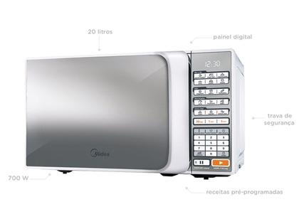Micro-ondas Midea - Liva MTAE21 20L - Peças para Microondas