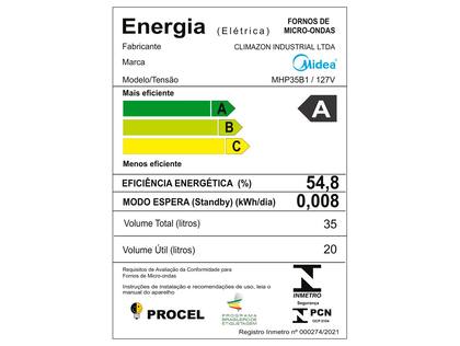 Imagem de Micro-ondas Midea MasterCook MHP35B1/B2 35L 1450W