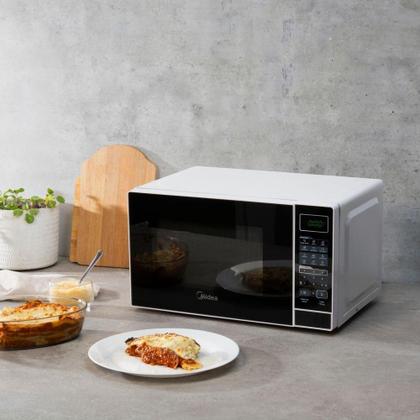 Imagem de Micro-ondas Midea MRAS22 700W 20L Branco Porta Preta 220V