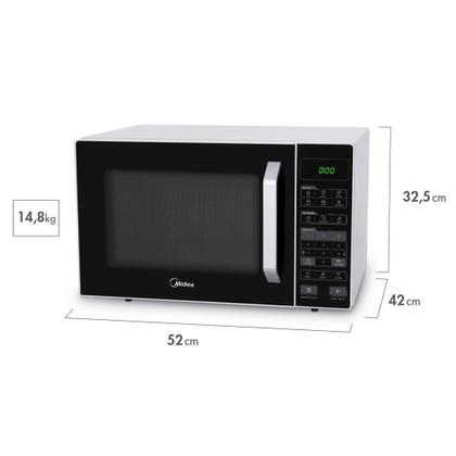 Imagem de Micro-ondas Midea MXSA35P 35L Branco/Preto