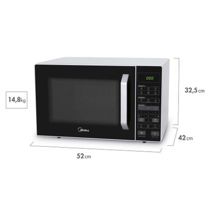 Micro-ondas Midea MXSA35P1 35L 1000w Tira Odor Preto 110v Imagem de Micro-ondas Midea MXSA35P1 35L 1000w Tira Odor Preto 110v